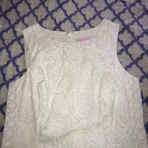 Lilly Pulitzer Mila shift dress in white size 4